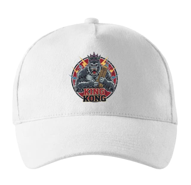 Cap Royal Scream King Kong koronával és felhőkarcolókkal