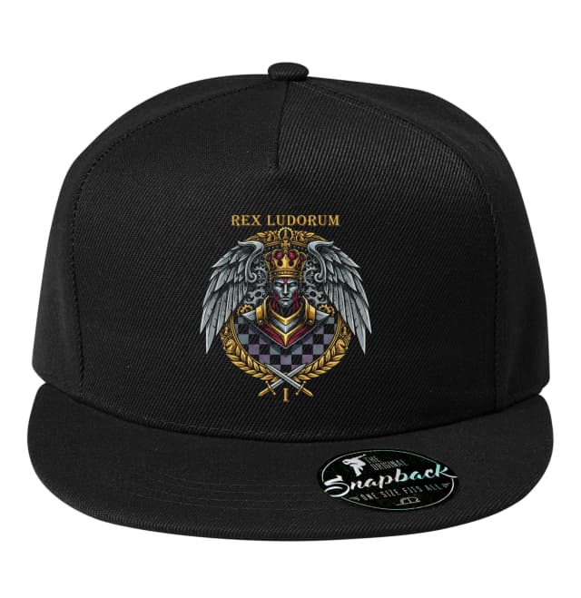 Snapback Epic mechanikus sakkkirály koronával és szárnyakkal
