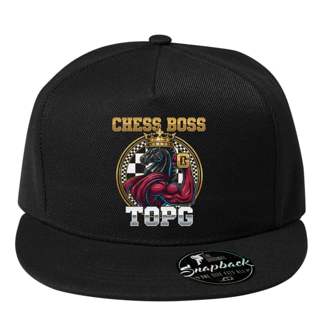 Snapback sakk király lovag erő és stratégia sakkfőnök topg