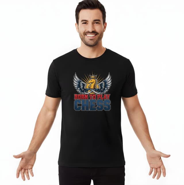 Férfi póló, Royal Knight With Wings, Végtelen stratégia, Sakkjátékra született
