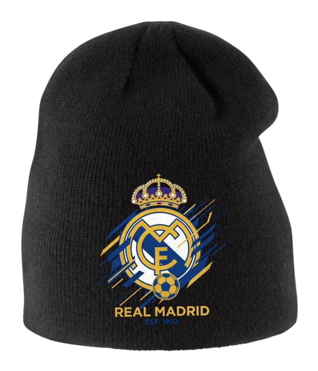Gyerek téli sapka Royal Shield Real Madrid aranykék szenvedély és modern dinamika