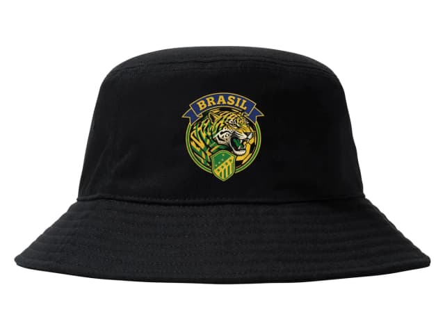 Kalap Vad Brazil Football Tiger zöld és sárga pajzsban