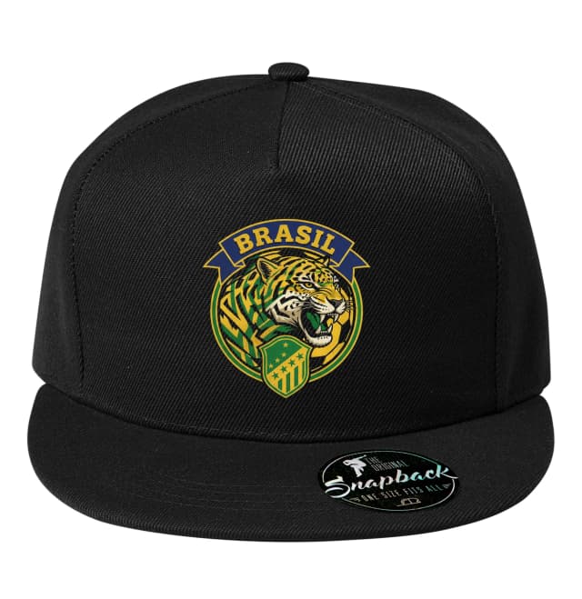 Snapback Wild Brasil Football Tiger zöld és sárga pajzsban