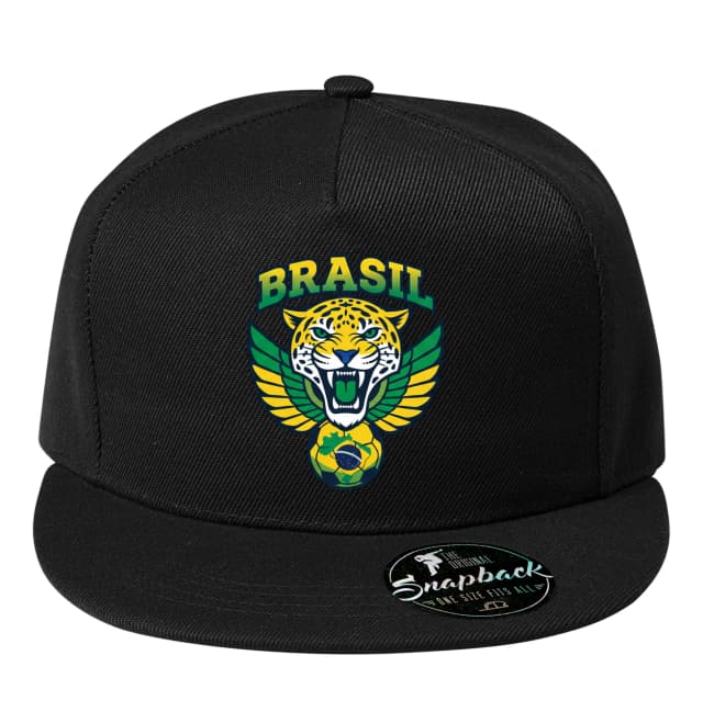 Snapback Wild Jaguar Brazil Wings Szenvedélyes futball és nemzeti erő
