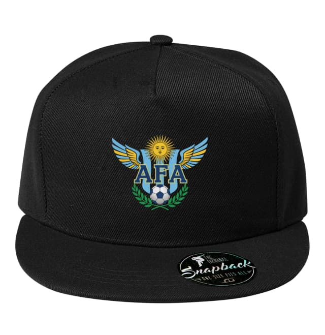 Snapback Afa Argentína futball emblémája nap motívummal, szárnyakkal és babérkoszorúval