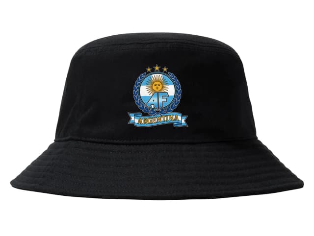 Retro futball emblémát kalap babérkoszorúval és májusi Argentína napjával