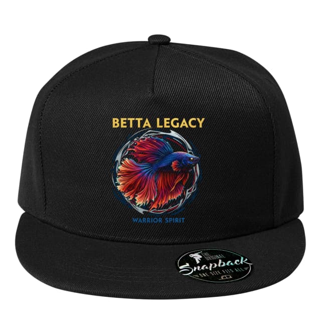 Snapback Betta Legacy Warrior Spirit of Flaming Fins and Aquatic Legacy sapka