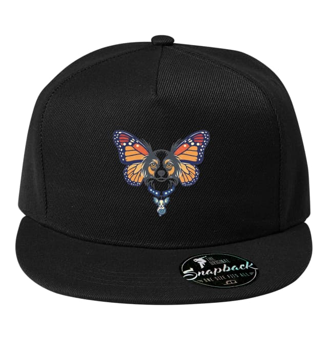 Snapback Papillon Butterfly Fülű Királyi Kutya Mágikus Medállal