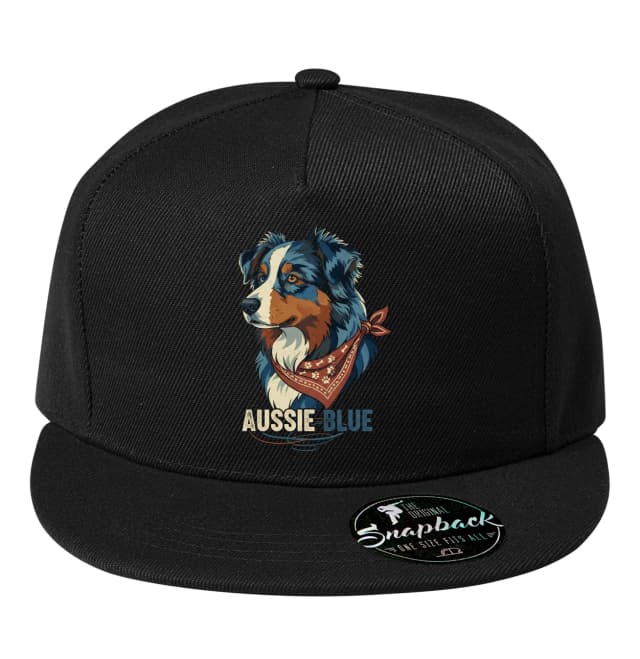 Snapback Aussie Blue büszke portréja ausztrál juhászkutya Blue Merle
