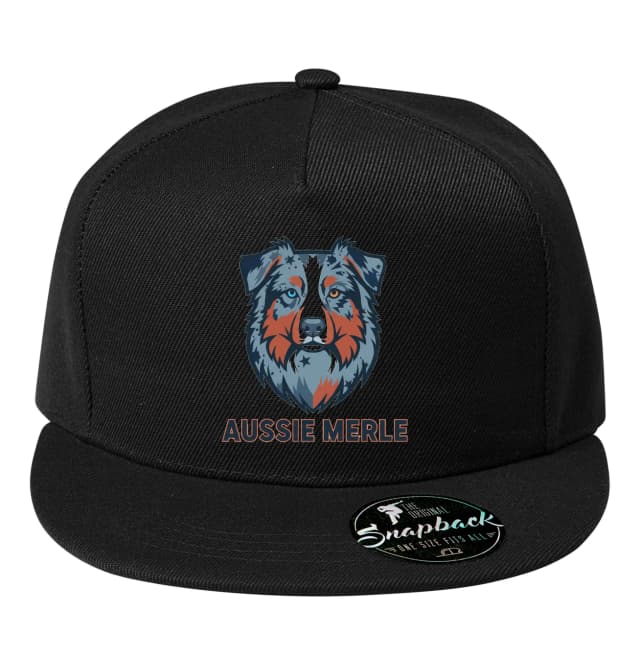 Snapback Aussie Merle Ausztrál Juhászkutya Ikonikus Kék Merle Fej Szerelmeseknek