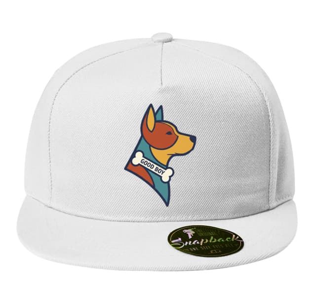 Snapback Hűséges Jófiú Stilizált Ikonja a Kutya Odaadásáról és Öröméről