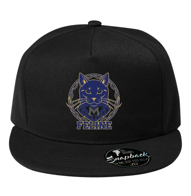 Királyi Éjszakai Macska Arany Snapback Feline Heraldic Emblem sapka