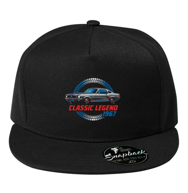 Snapback Iconic Mustang 1967 Classic Legend Motorbőgés és Klasszikus Fastback