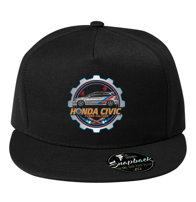 Snapback Honda Civic Tuning Kultúra Jdm Utcai Verseny Erő És Stílus