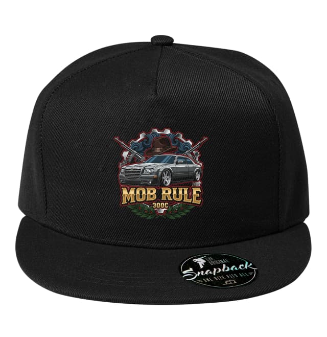 Snapback Gangster Force Chrysler 300c Mob Rule Retro Fedora Kalap És Géppisztolyok