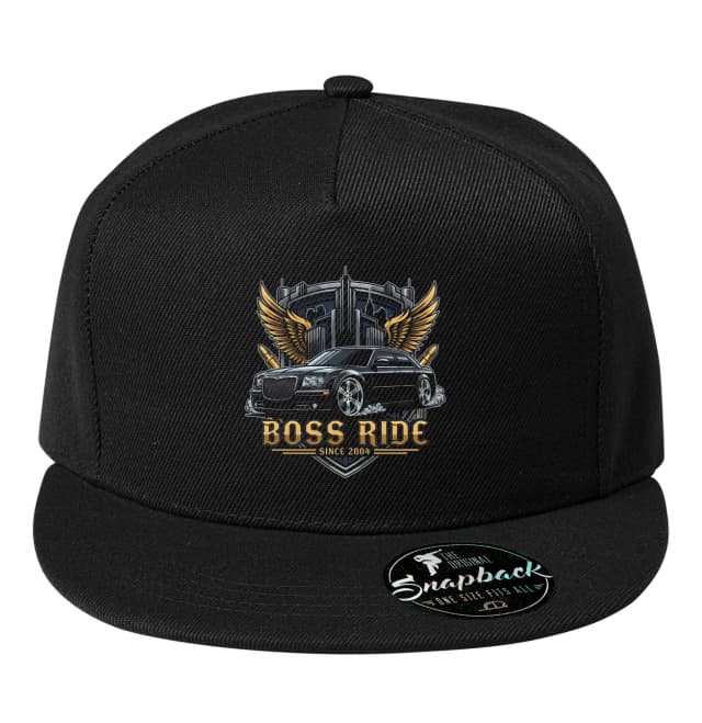 Snapback Boss Ride Urban King of the Roads arany szárnyakkal és eleganciával