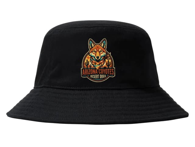 Arizona Coyotes sivatagi kutyák kalapja retro sivatagi emblémával prérifarkassal és kaktuszokkal