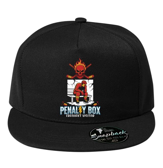 Snapback Penalty Box Gyakori látogató Lángoló koponya Jégkorong Bűnös