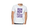 Férfi póló Run Now Wine Later