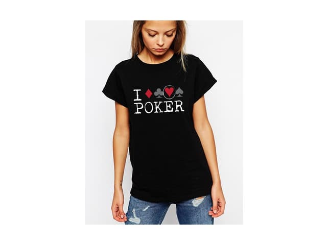 Női póló, I Love Poker