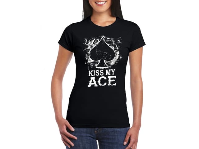 Női póker póló - Kiss Me Ace