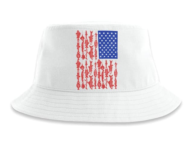 Amerikai zászlós horgászkalap