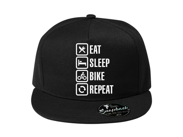 Snapback Eat Sleep Motorcycle Repeat