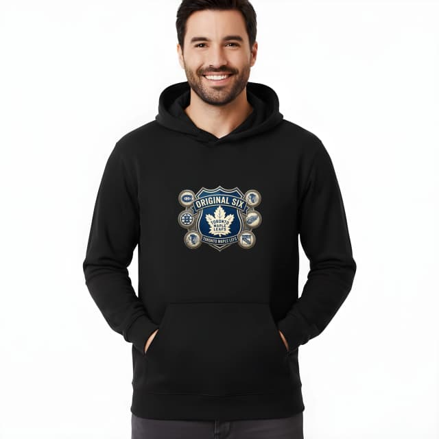 Toronto Maple Leafs Original Six Classic On Ice kapucnis pulóver új kabátban